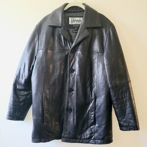 Pelle Studio Wilsons Mens M Leather Thinsulate Ultra Leather Lux Jacket Button